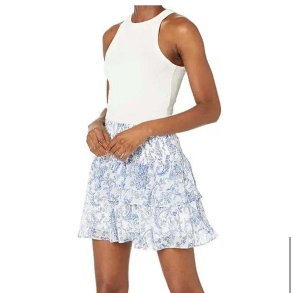 MILLY Wyatt Sketched Paisley Skirt